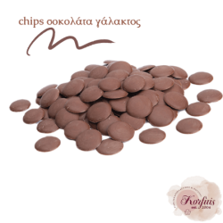 Σοκολάτα γάλακτος σε chips (απομίμηση)