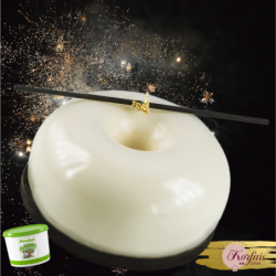 Γκλασάζ λευκή σοκολάτα smart glaze cioccobianco