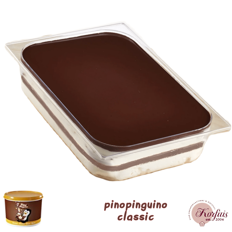 Επικάλυψη παγωτού σοκολάτα φουντούκι pinopinguino classic