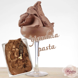Γεύση παγωτού σοκολάτα-φουντούκι gianduia pasta