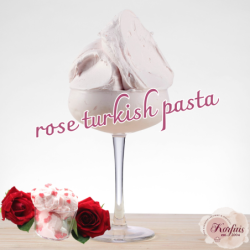 Γεύση παγωτού τριαντάφυλλο rose turkish pasta