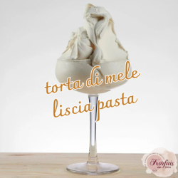 Γεύση παγωτού μήλο torta di mele liscia pasta