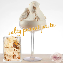 Γεύση παγωτού φυστίκι Αμερικάνικο salty peanut pasta