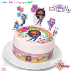 Σχέδιο τούρτας Gabby's Dollhouse σετ 20cm