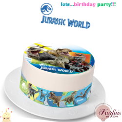 Σχέδιο τούρτας Jurassic Word σετ 20cm