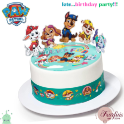 Σχέδιο τούρτας Paw patrol for ever σετ 20cm