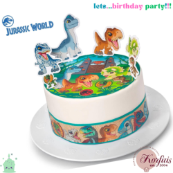 Σχέδιο τούρτας Jurassic Word σετ 20cm