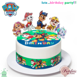 Σχέδιο τούρτας Paw patrol for ever σετ 20cm