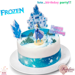 Σχέδιο τούρτας Frozen στα χιόνια σετ 20cm
