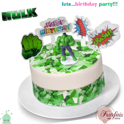 Σχέδιο τούρτας Hulk σετ 20cm