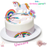 Σχέδιο τούρτας Unicorn σετ 20cm