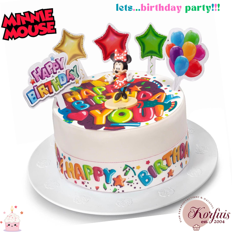 Σχέδιο τούρτας Minnie σετ 20cm