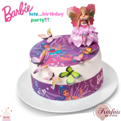 Σχέδιο τούρτας Barbie fairytopia σετ 20cm