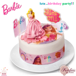 Σχέδιο τούρτας Barbie princess σετ 20cm