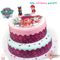 Σχέδιο τούρτας Paw patrol σετ 20cm