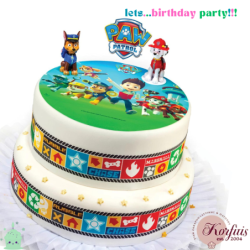 Σχέδιο τούρτας Paw patrol σετ 20cm