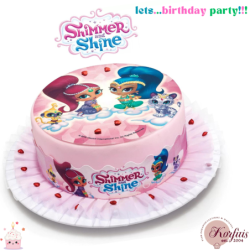 Σχέδιο τούρτας Shimmer & Shine σετ 20cm