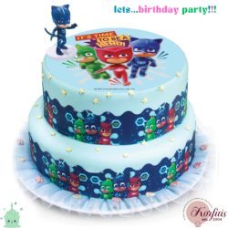 Σχέδιο τούρτας  Pj Masks σετ 20cm