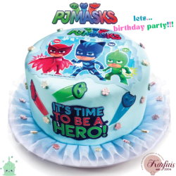 Σχέδιο τούρτας Pj masks cut out σετ 20cm