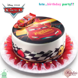 Σχέδιο τούρτας Cars disney σετ 20cm