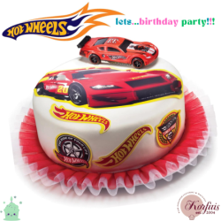 Σχέδιο τούρτας Hot Wheels σετ 20cm