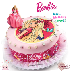 Σχέδιο τούρτας Barbie σετ 20cm