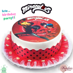 Σχέδιο τούρτας Miraculous σετ 20cm
