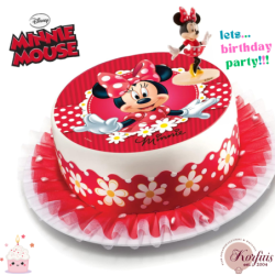 Σχέδιο τούρτας Minnie mouse σετ 20cm