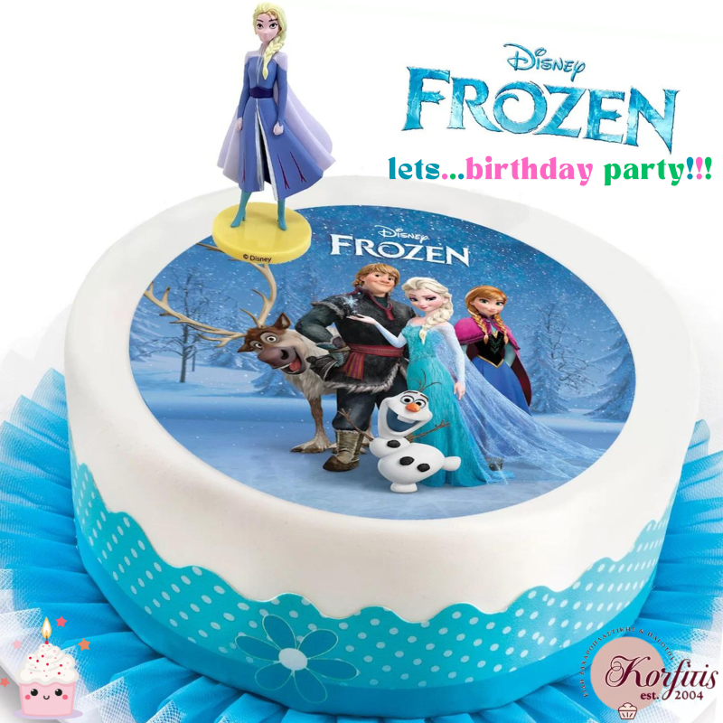 Σχέδιο τούρτας Frozen elsa σετ 20cm