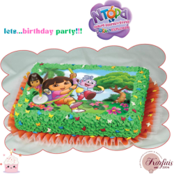 Σχέδιο τούρτας Dora the explorer σετ 20x30cm