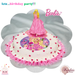 Σχέδιο τούρτας Barbie μονόκερος σετ 20cm