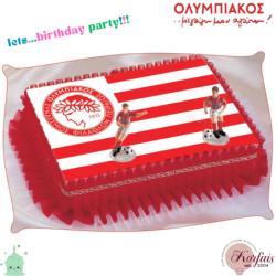 Σχέδιο τούρτας Ολυμπιακός σετ 20x30cm