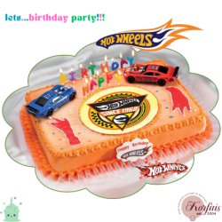 Σχέδιο τούρτας hot wheels σετ 20cm