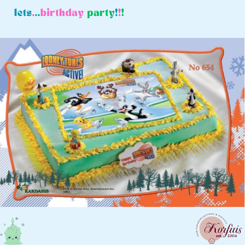 Σχέδιο τούρτας looney tunes σετ 20x30cm Σχέδιο τούρτας looney tunes σετ 20x30cm