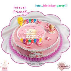 Σχέδιο τούρτας forever friends σετ 20cm
