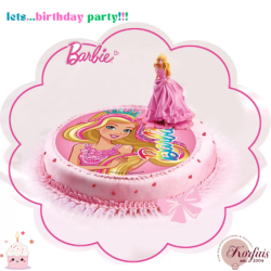 Σχέδιο τούρτας Barbie σετ 20cm