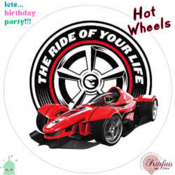 Σχέδιο τούρτας Hot wheels 20cm