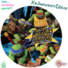 Σχέδιο τούρτας χελωνονιντζάκια tmnt 20cm
