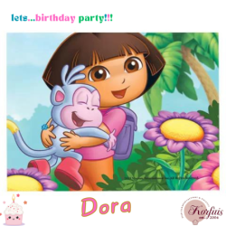 Σχέδιο τούρτας Dora & Butch 20x30cm
