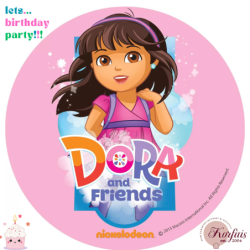 Σχέδιο τούρτας Dora & friends 20cm