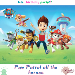Σχέδιο τούρτας Paw Patrol 20x30cm