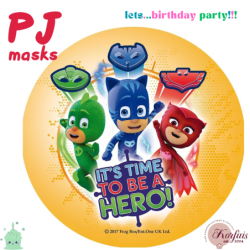 Σχέδιο τούρτας Pj masks 20cm