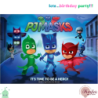Σχέδιο τούρτας Pj masks 20x30cm