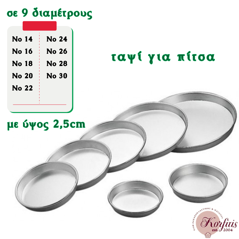 Ταψί αλουμινίου πίτσας