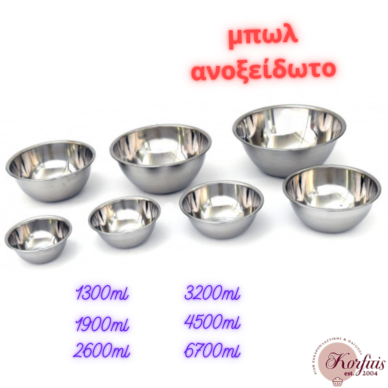 Μπωλ ανοξείδωτο