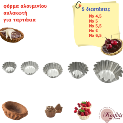 Φόρμα αλουμινίου αυλακωτή για ταρτάκια