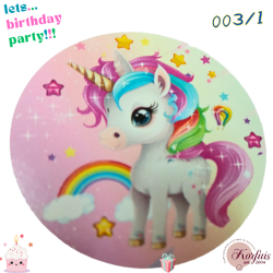 Σχέδιο τούρτας Unicorn 20cm