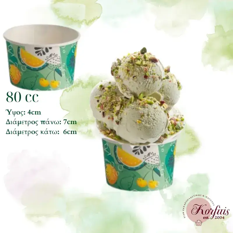 Κύπελο χάρτινο παγωτού