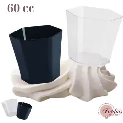 Ποτηράκι σφηνάκι εξάπλευρο 60cc