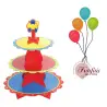 Βάση cup cakes 3όροφη χάρτινη